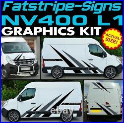 To fit NISSAN NV400 L1 SWB GRAPHICS STICKERS DECALS STRIPES CAMPER VAN MOTORHOME