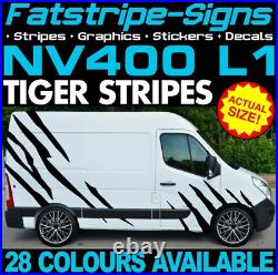 To fit NISSAN NV400 L1 SWB GRAPHICS STICKERS DECALS STRIPES CAMPER VAN MOTORHOME