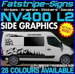 To fit NISSAN NV400 L2 MWB GRAPHICS STRIPES STICKERS DECALS CAMPER VAN MOTORHOME To fit NISSAN NV400 L2 MWB GRAPHICS STRIPES STICKERS DECALS CAMPER VAN MOTORHOME