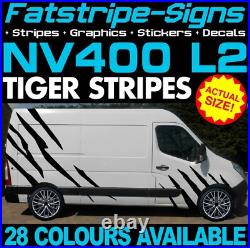 To fit NISSAN NV400 L2 MWB GRAPHICS STRIPES STICKERS DECALS CAMPER VAN MOTORHOME