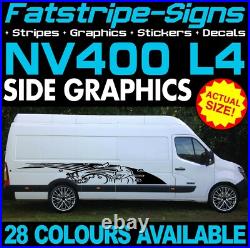 To fit NISSAN NV400 L4 EXLWB GRAPHICS STRIPES STICKERS CAMPER VAN MOTORHOME