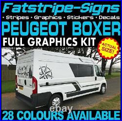 To fit PEUGEOT BOXER L1 SWB GRAPHICS STICKERS STRIPES DECAL CAMPER VAN MOTORHOME