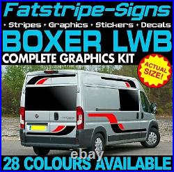 To fit PEUGEOT BOXER L3 LWB GRAPHICS STICKERS STRIPES DECAL CAMPER VAN MOTORHOME