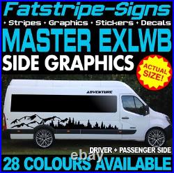 To fit RENAULT MASTER EXLWB L4 GRAPHICS STICKERS DECALS CAMPER VAN MOTORHOME To fit RENAULT MASTER EXLWB L4 GRAPHICS STICKERS DECALS CAMPER VAN MOTORHOME