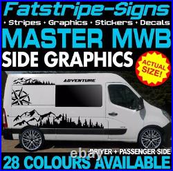 To fit RENAULT MASTER MWB L2 GRAPHICS STICKERS STRIPES CAMPER VAN MOTORHOME To fit RENAULT MASTER MWB L2 GRAPHICS STICKERS STRIPES CAMPER VAN MOTORHOME