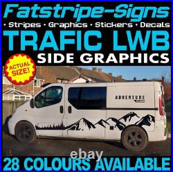 To fit RENAULT TRAFIC LWB GRAPHICS STICKERS STRIPES CAMPER VAN MOTORHOME DECALS To fit RENAULT TRAFIC LWB GRAPHICS STICKERS STRIPES CAMPER VAN MOTORHOME DECALS