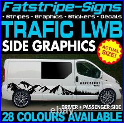 To fit RENAULT TRAFIC LWB GRAPHICS STICKERS STRIPES CAMPER VAN MOTORHOME DECALS To fit RENAULT TRAFIC LWB GRAPHICS STICKERS STRIPES CAMPER VAN MOTORHOME DECALS