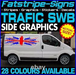 To fit RENAULT TRAFIC SWB GRAPHICS STICKERS STRIPES CAMPER VAN MOTORHOME