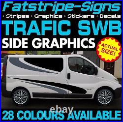 To fit RENAULT TRAFIC SWB GRAPHICS STICKERS STRIPES CAMPER VAN MOTORHOME