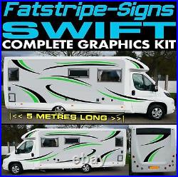To fit SWIFT MOTORHOME GRAPHICS STICKERS STRIPES DECALS CAMPER VAN CONVERSION