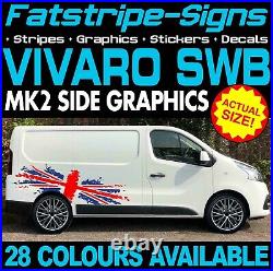 To fit VAUXHALL VIVARO MK2 SWB GRAPHICS STICKERS STRIPES CAMPER VAN MOTORHOME