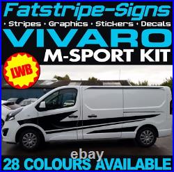 To fit VAUXHALL VIVARO MK2 SWB GRAPHICS STICKERS STRIPES MOTORHOME CAMPER VAN