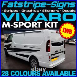 To fit VAUXHALL VIVARO MK2 SWB GRAPHICS STICKERS STRIPES MOTORHOME CAMPER VAN