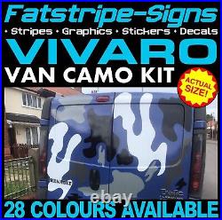 To fit VAUXHALL VIVARO SWB CAMO GRAPHICS STICKERS STRIPES CAMPER VAN MOTORHOME