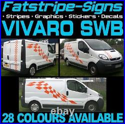 To fit VAUXHALL VIVARO SWB GRAPHICS STICKERS STRIPES CAMPER VAN MOTORHOME To fit VAUXHALL VIVARO SWB GRAPHICS STICKERS STRIPES CAMPER VAN MOTORHOME