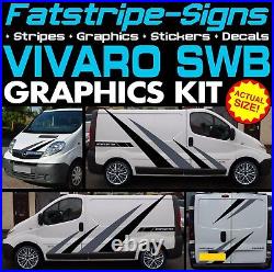 To fit VAUXHALL VIVARO SWB GRAPHICS STICKERS STRIPES CAMPER VAN MOTORHOME