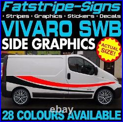 To fit VAUXHALL VIVARO SWB GRAPHICS STICKERS STRIPES CAMPER VAN MOTORHOME