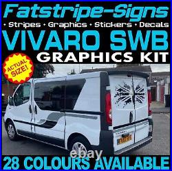 To fit VAUXHALL VIVARO SWB GRAPHICS STICKERS STRIPES CAMPER VAN MOTORHOME