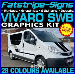 To fit VAUXHALL VIVARO SWB GRAPHICS STICKERS STRIPES CAMPER VAN MOTORHOME