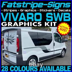 To fit VAUXHALL VIVARO SWB GRAPHICS STICKERS STRIPES CAMPER VAN MOTORHOME