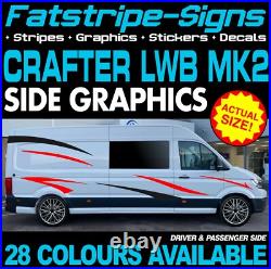 To fit VW CRAFTER MK2 LWB GRAPHICS STICKERS DECALS STRIPES CAMPER VAN MOTORHOME To fit VW CRAFTER MK2 LWB GRAPHICS STICKERS DECALS STRIPES CAMPER VAN MOTORHOME