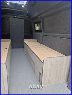 Transit Custom Motorhome Camper Van Rear Pullout Bed Seats