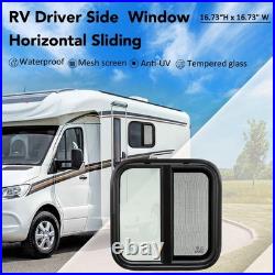 Universal Camper Van Sliding Window Motorhome Waterproof Right side For Caravans