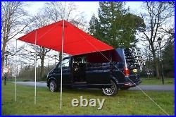 VW Camper Van Sun Canopy Awning Van Conversions Motorhomes 2.4m x 3m RED