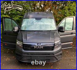 VW Crafter 2017+ Camper Van Motorhome Thermal Screen Silver Blinds 5 piece set