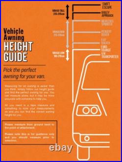 Vango Cove Air III Low Drive-away Inflatable Awning Camper Van Motorhome