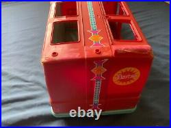 Vintage 6 wheeler, 1988 Italy barbie motor home RV camper van, dolls transport van