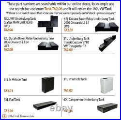 Water Tank Kit 31L Camper Van Motorhome Motocross Horsebox Boat Workshop TA8.01