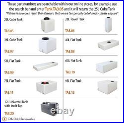 Water Tank Kit 31L Campervan Van Motorhome Horsebox Barge Workshop Garage TA8.02