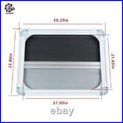 White Blind Flyscreen Caravan Camper Van Motorhome Conversion Rv 145cm×55cm
