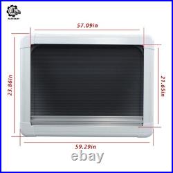 White Blind Flyscreen Caravan Camper Van Motorhome Conversion Rv 145cm×55cm