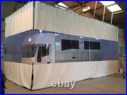 White&clear Paint Restoration Motor Home Camper Van Curtains 20ft X 10ft