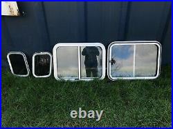 Windows Set of 4 for Canal Boat, Camper Van, Motor Home, Horse Box, RV, Shed
