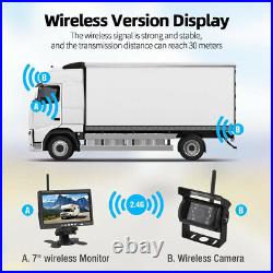 Wireless Reversing Camera 7 HD Monitor Truck Camper Van Motorhome Rear View Kit