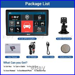 XGODY 9 Inch Portable GPS SAT NAV for Camper Van Motorhome Caravan 2025 NEW Map