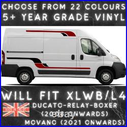 XL Van Stripes Campervan Motorhome Graphic Sticker Ducato Vivaro Boxer Relay XL Van Stripes Campervan Motorhome Graphic Sticker Ducato Vivaro Boxer Relay